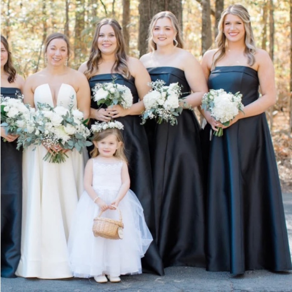 Black Strapless Formal Gown